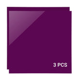 Feuilles acryliques opaques violettes 12"x12"x1/8" pour découpe laser - 3 pcs